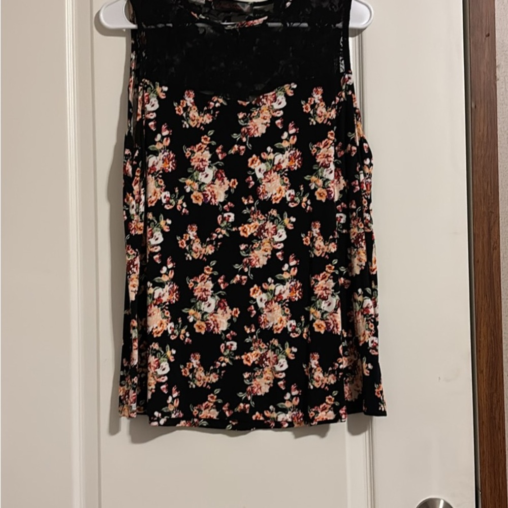 Vibrant Pink and Orange Tank Top with Sleeveless Design
